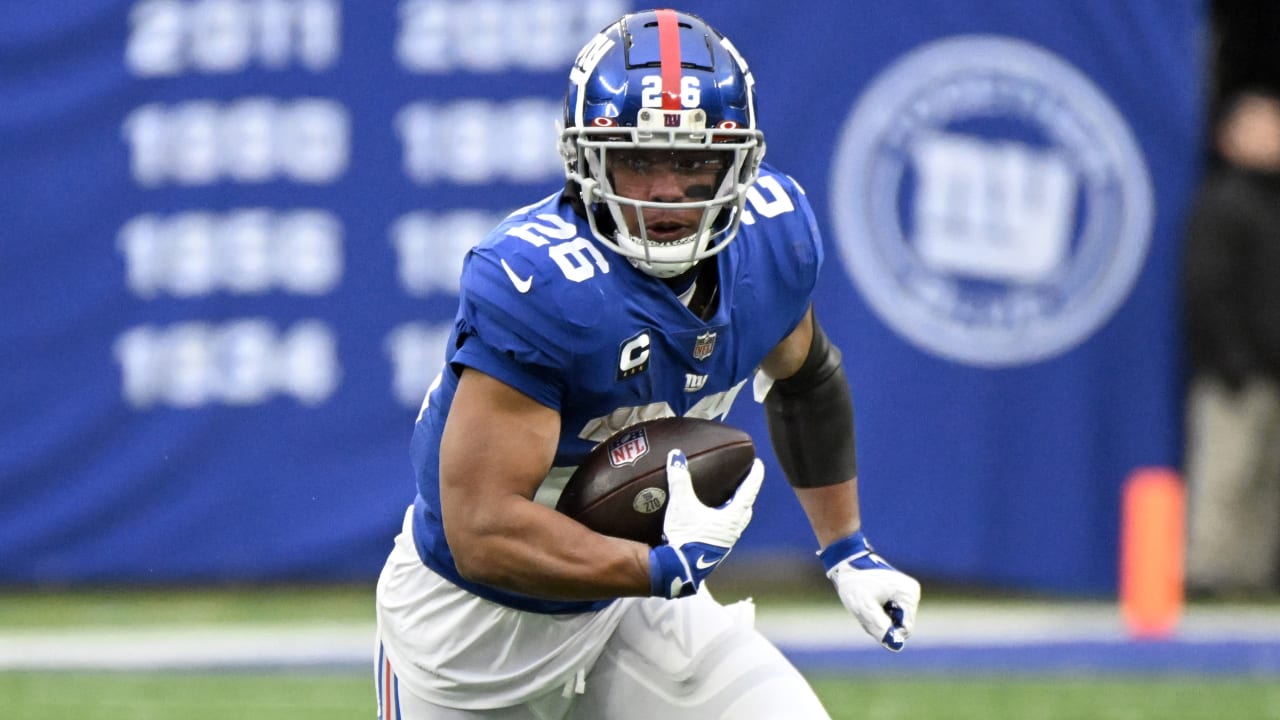 Giants running back Saquon Barkley has a sprained right ankle, AP