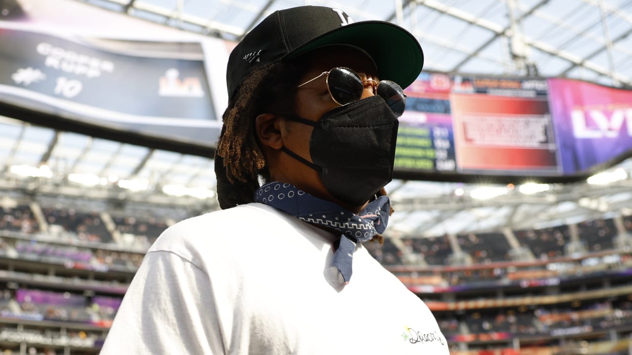 Jay-Z arrives at SoFi Stadium for Super Bowl LVI