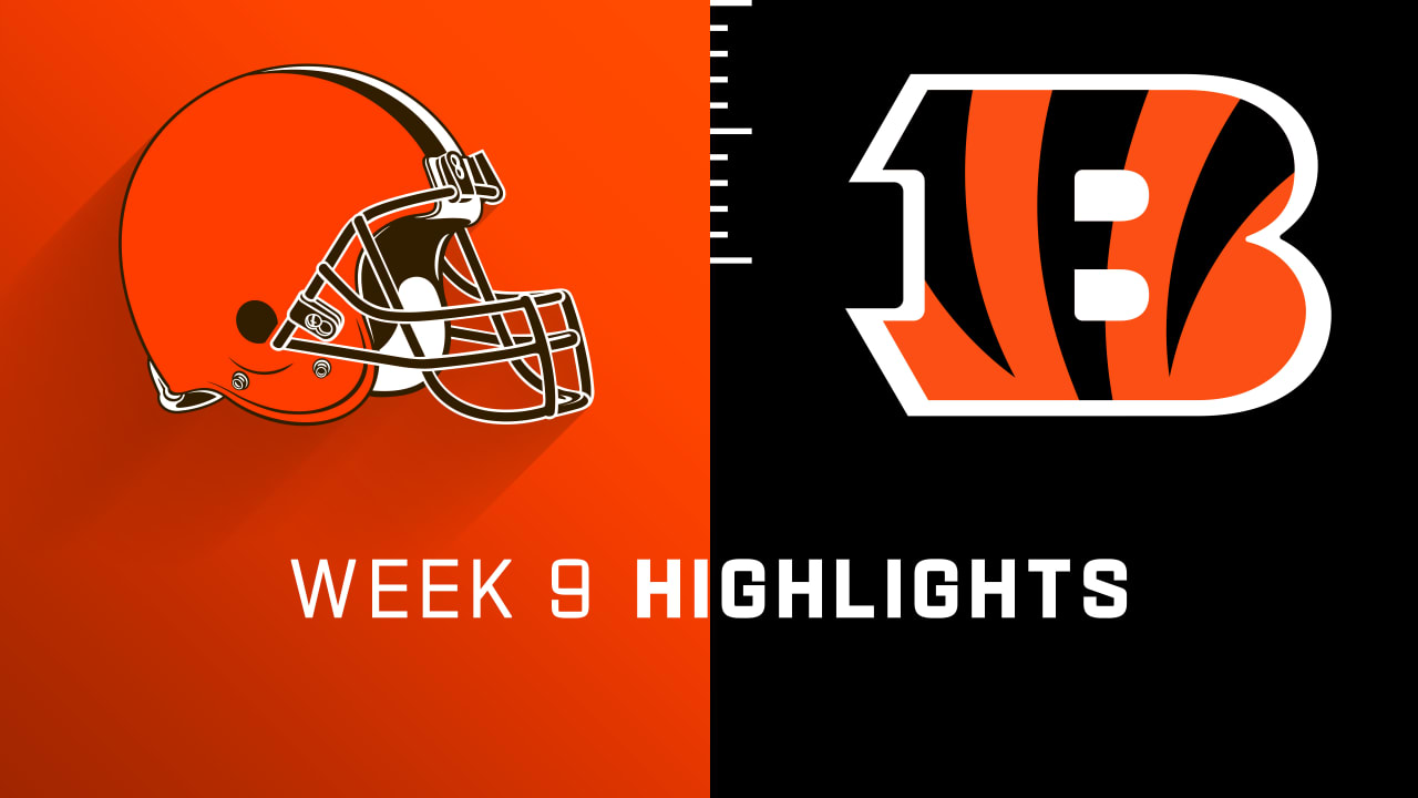 Browns vs. Bengals Week 9 Highlights