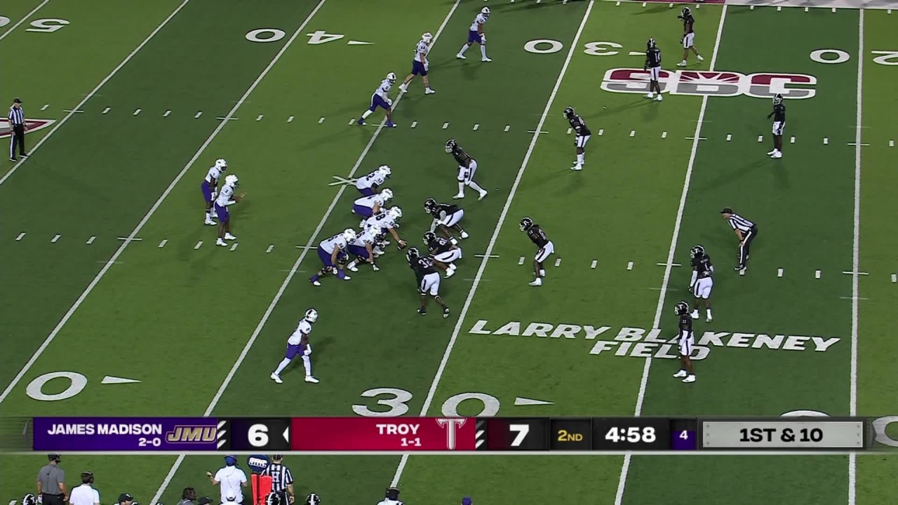 Quarterback Jordan McCloud gives James Madison University back the lead