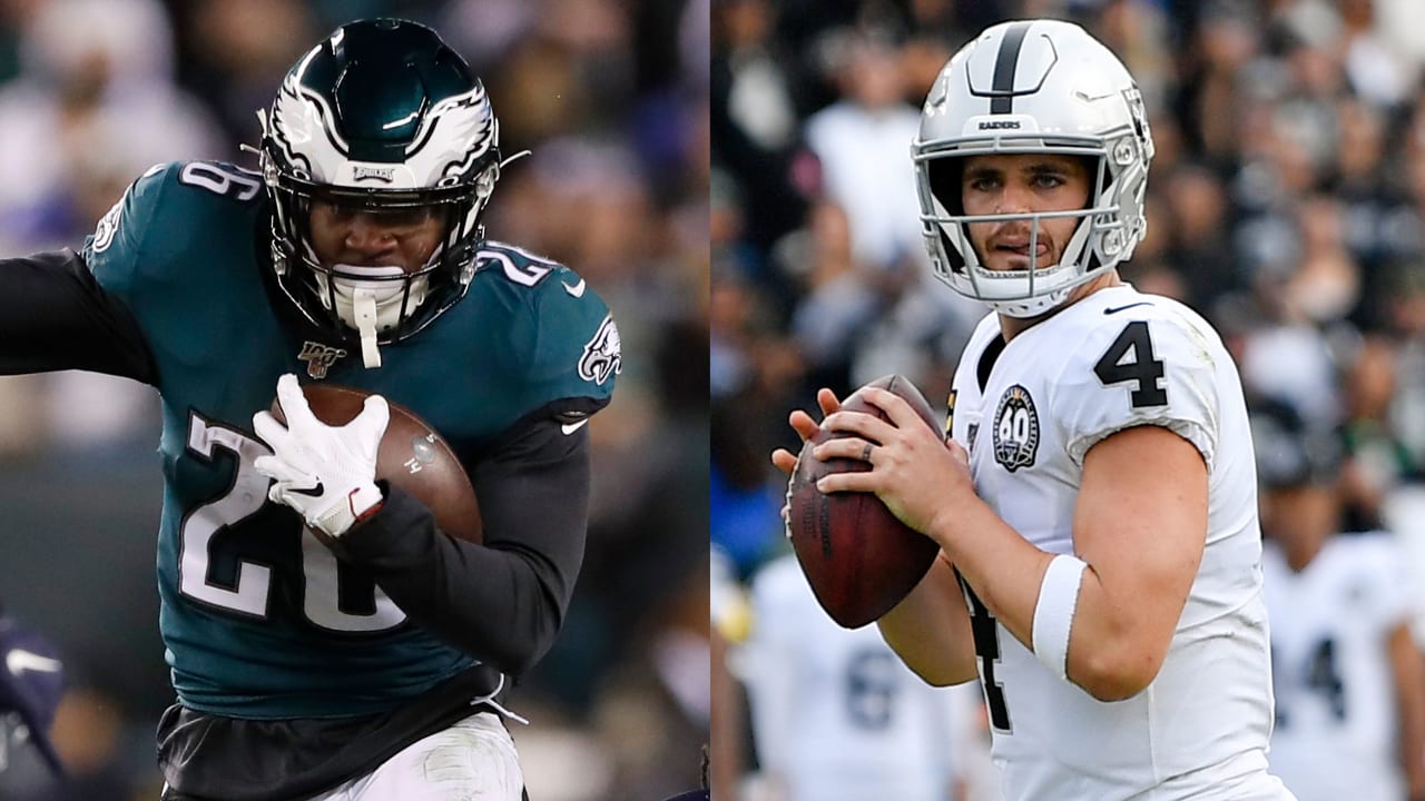miles sanders-derek carr