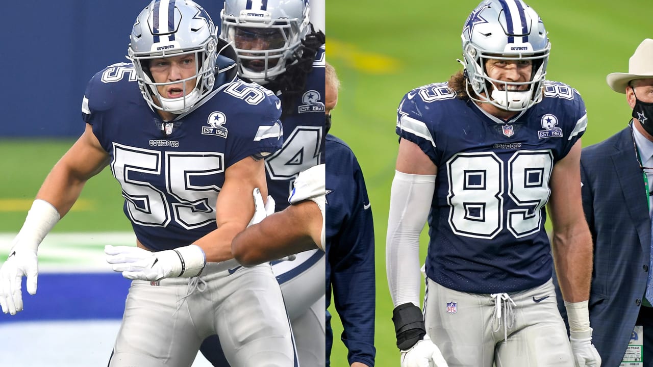 Why does Cowboys LB Leighton Vander Esch wear a neck roll with his uniform?