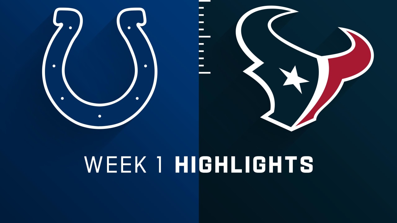 Indianapolis Colts vs. Houston Texans highlights Week 1