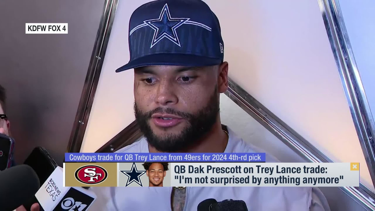 Cowboys' Dak Prescott, Trey Lance plan after 49ers trade, revealed