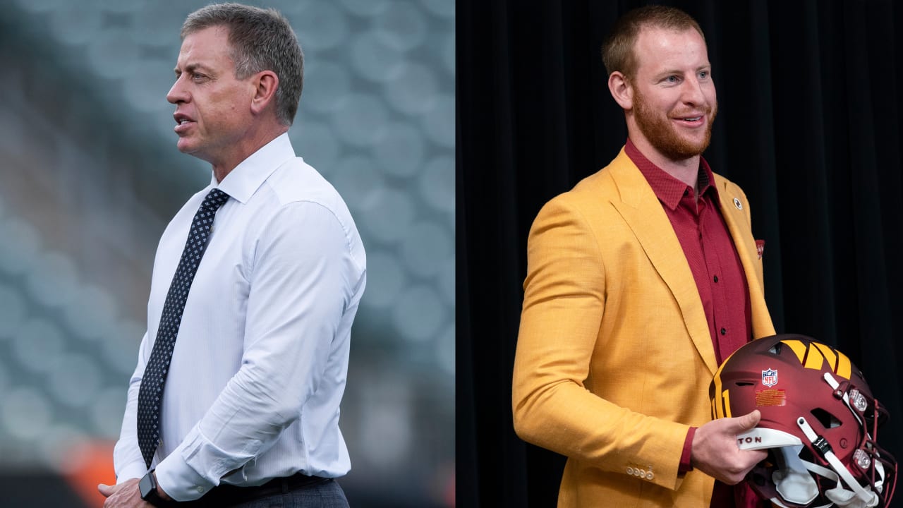 Commanders' Carson Wentz responds to Troy Aikman's 'blunt' last