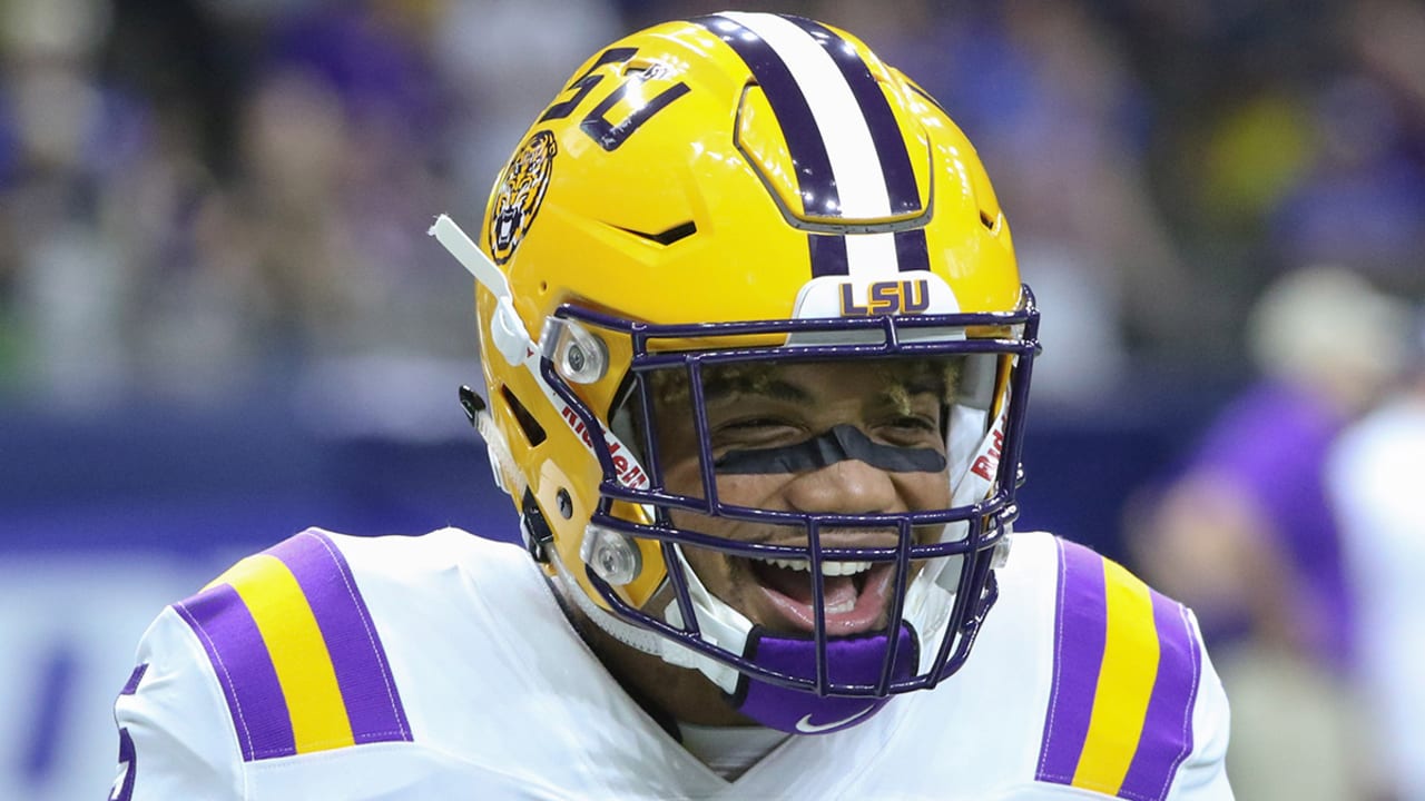 EAGLES TAKE LSU RB DERRIUS GUICE IN THIS MOCK DRAFT!