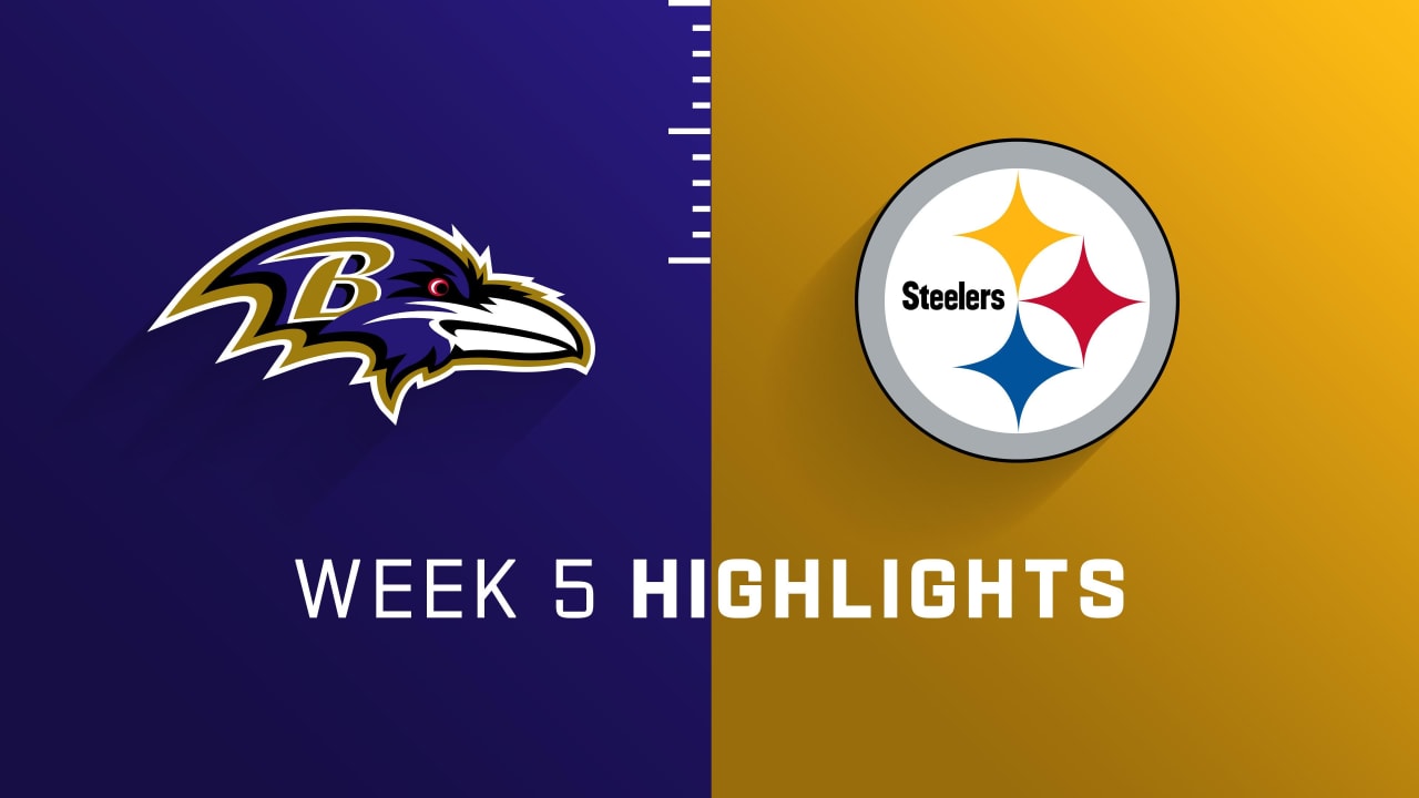 Baltimore Ravens vs. Pittsburgh Steelers highlights Week 5