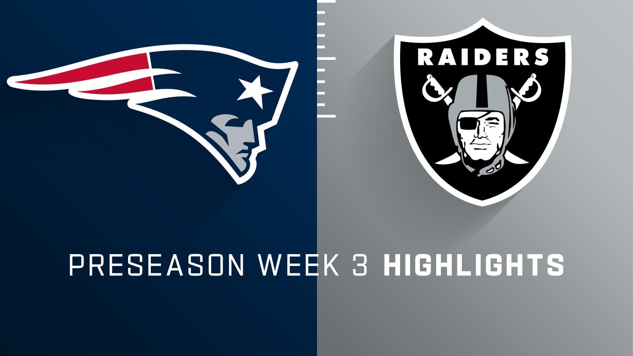 NFL Preseason Week 3 Game Recap: Las Vegas Raiders 23, New England Patriots  6, NFL News, Rankings and Statistics