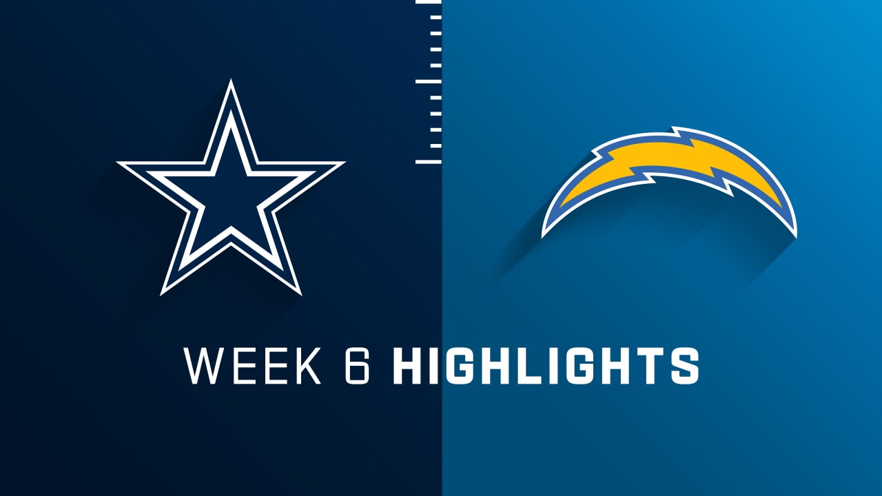 Dallas COWBOYS x Los Angeles CHARGERS, Melhores Momentos, Semana 6