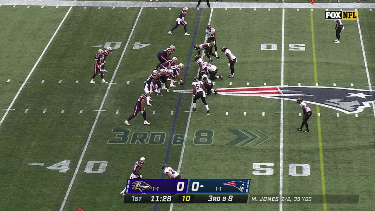 Baltimore Ravens linebacker Patrick Queen takes down New England ...