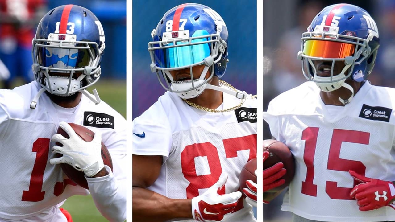 Giants wide receivers VICTOR CRUZ and ODELL BECKHAM JR. share