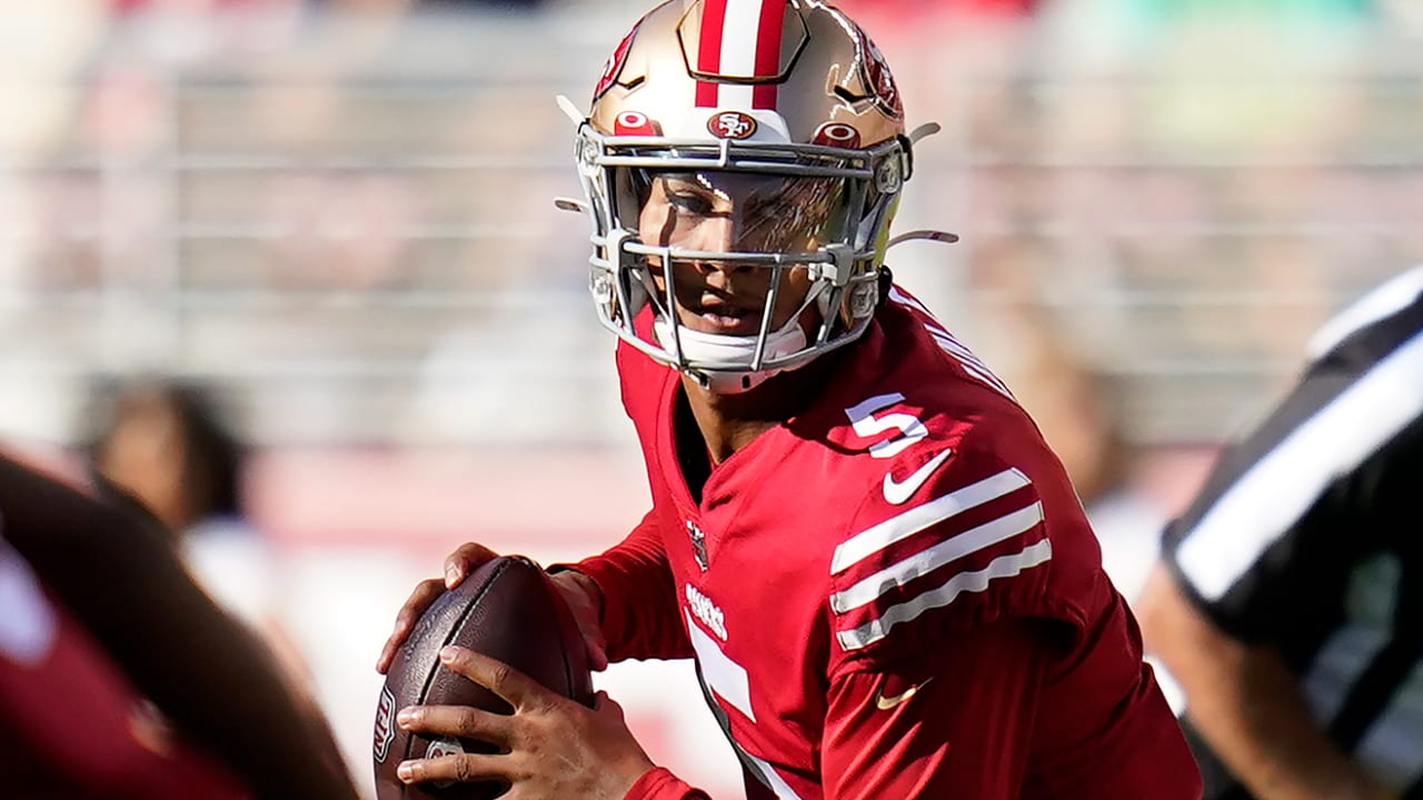 San Francisco 49ers wide receiver Danny Gray (6) warms up during an NFL  football game against the Tampa Bay Buccaneers, Sunday, Dec.11, 2022, in  Santa Clara, Calif. (AP Photo/Scot Tucker Stock Photo 