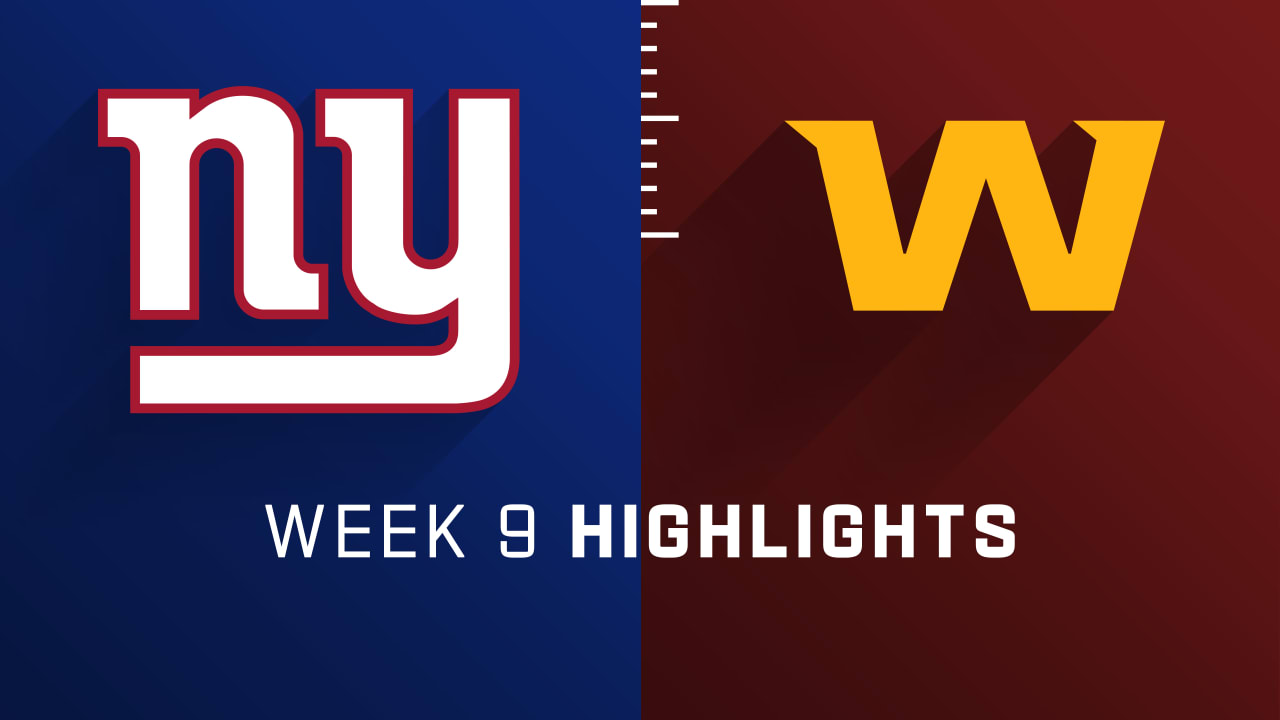 New York Giants vs. Washington Football Team highlights