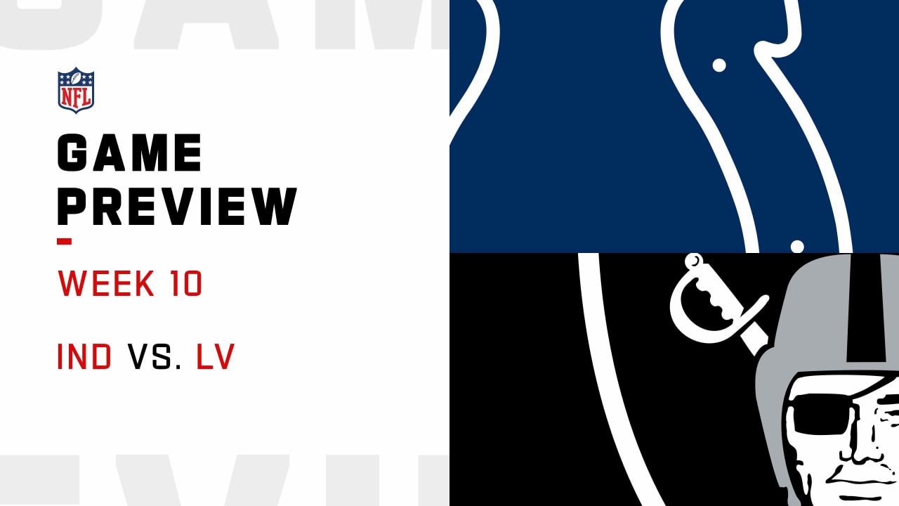 Game Preview: Colts vs. Raiders, Week 10