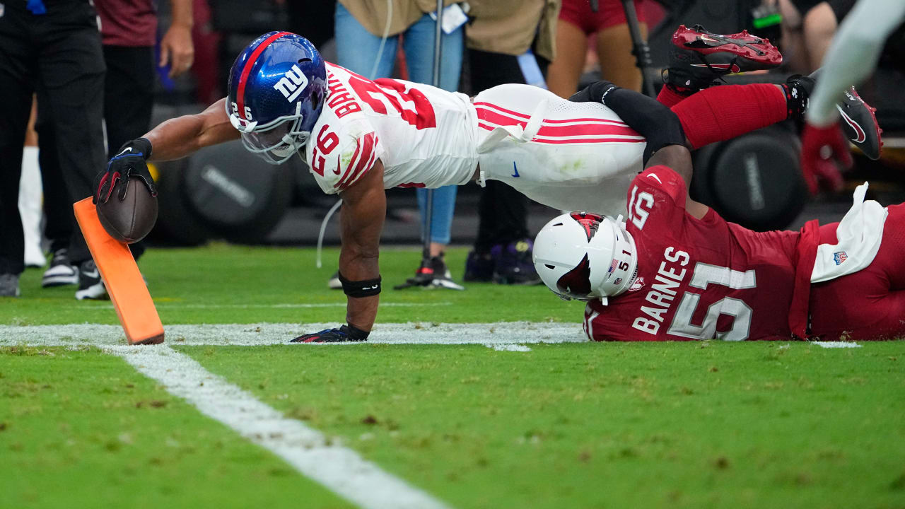 New York Giants video: Saquon Barkley toe taps en route to TD