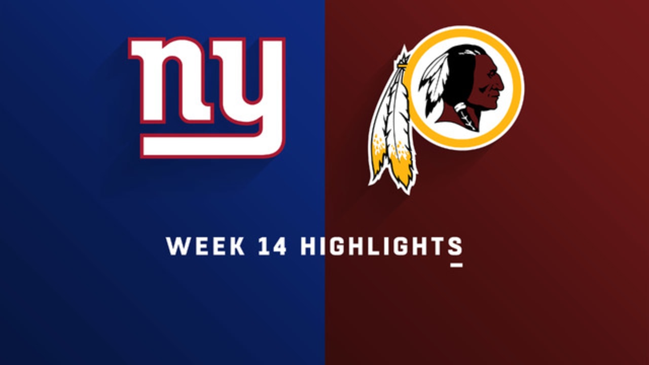 Giants vs. Redskins highlights Week 14