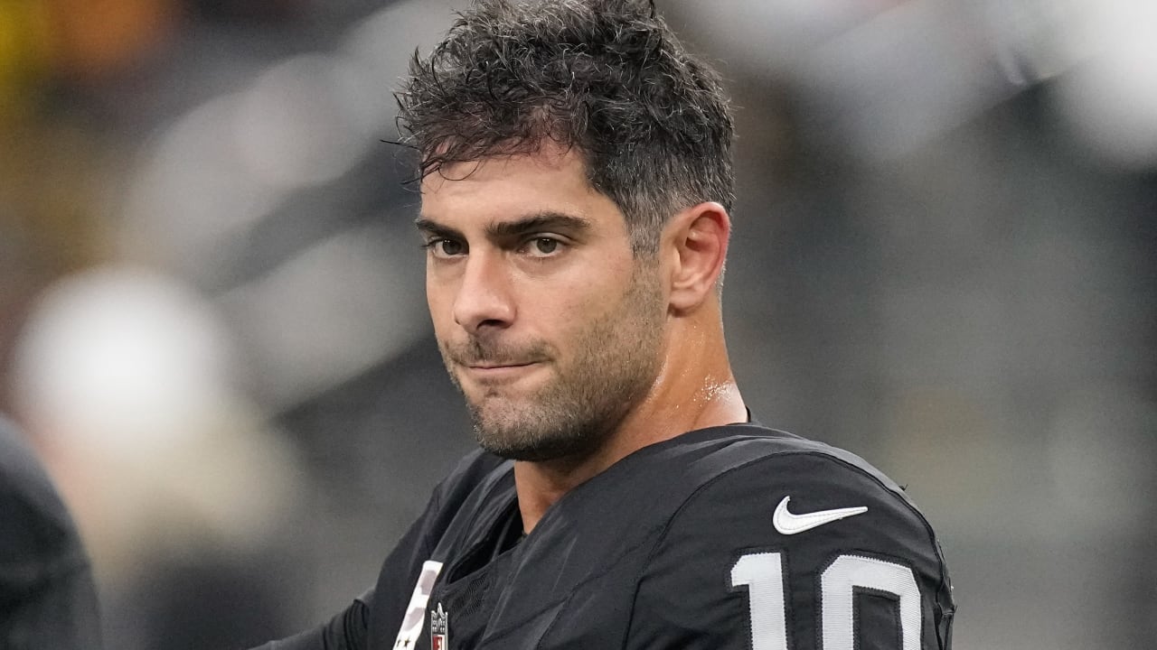 Garoppolo won't play against Chargers, leaving Raiders starting QB