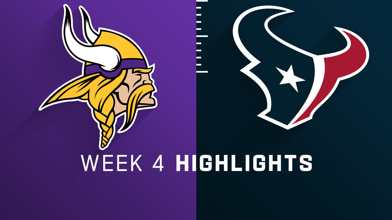 Minnesota Vikings vs. Houston Texans highlights | Week 4, image size:1280x720