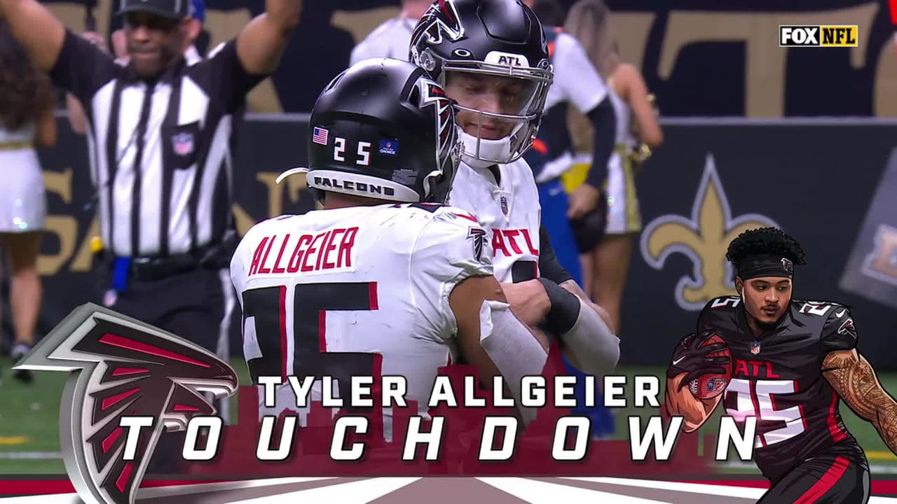 Falcons RB Tyler Allgeier Snags First Touchdown Reception