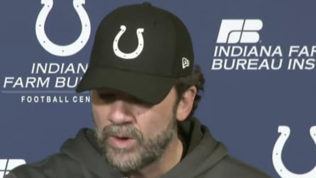 Indianapolis Colts interim head coach Jeff Saturday on New York Giants