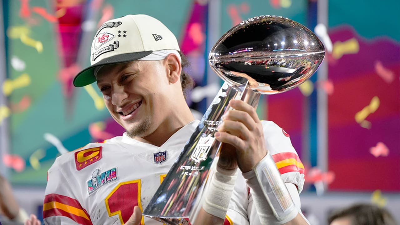 Kansas City Chiefs presented with Lombardi Trophy after winning Super