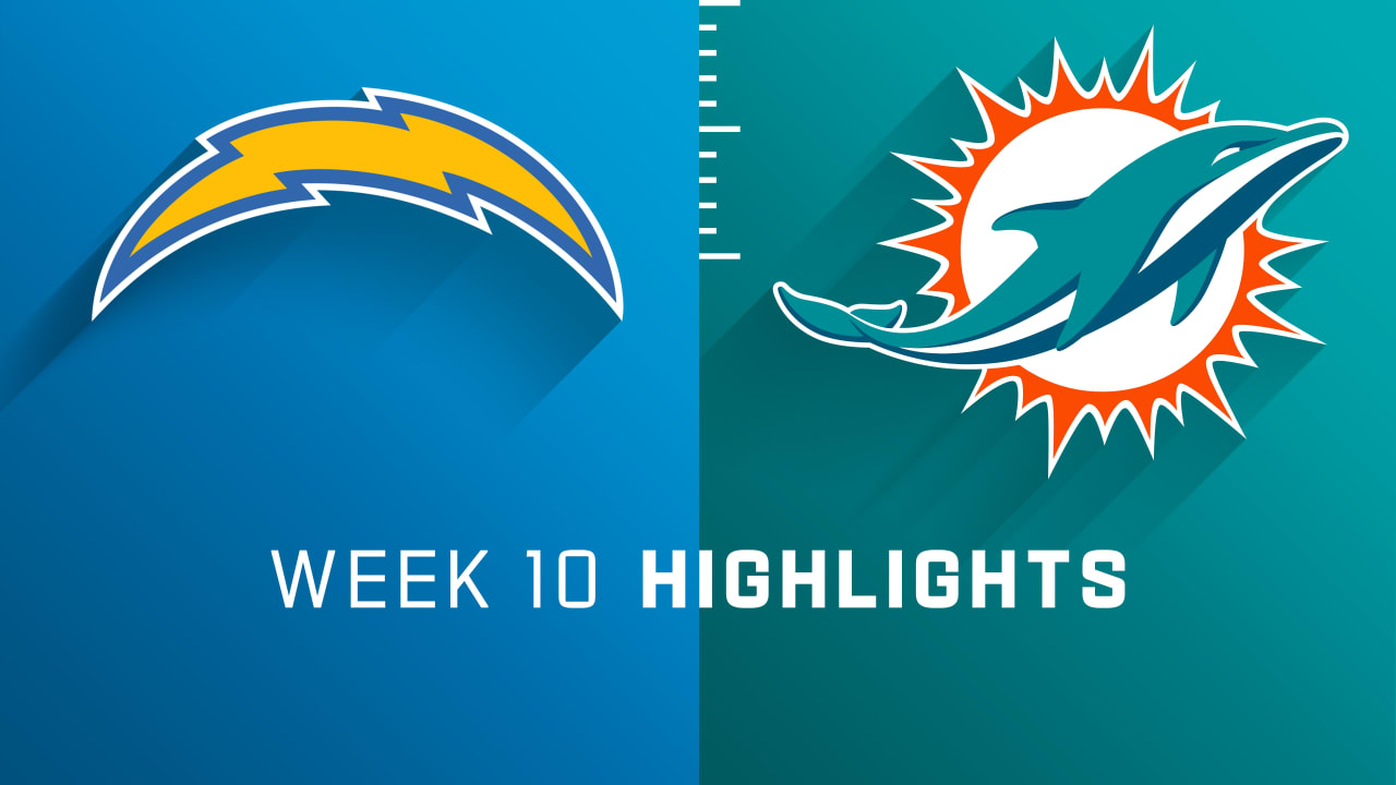 Los Angeles Chargers vs. Miami Dolphins highlights Week 10
