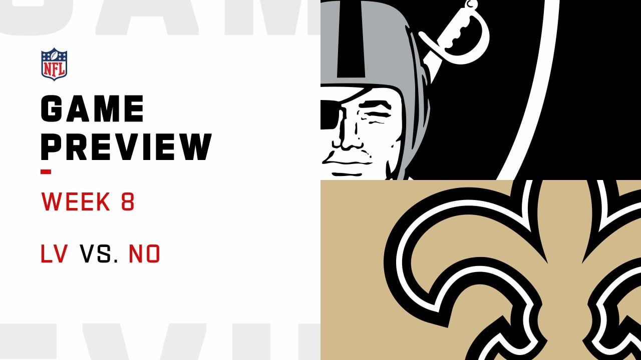 New Orleans Saints vs. Las Vegas Raiders Week 8 Game Preview