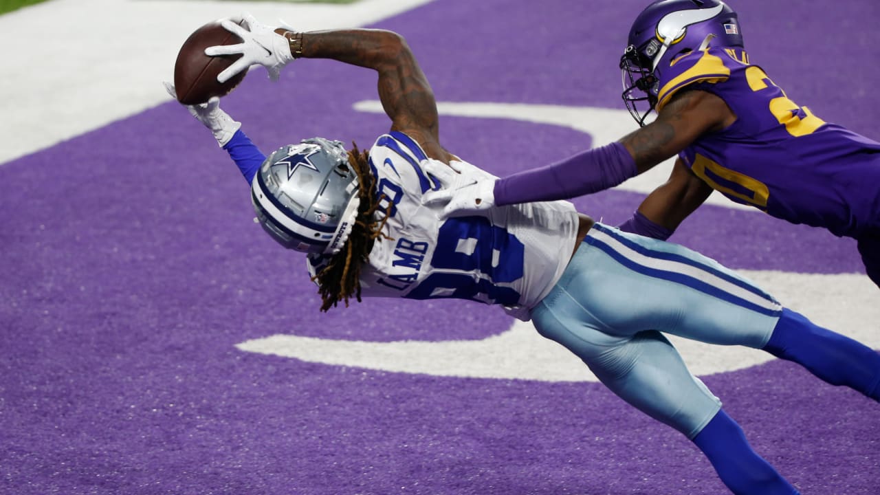 Dallas Cowboys Wide Receiver Ceedee Lamb Contorts For Insane Circus Catch Touchdown