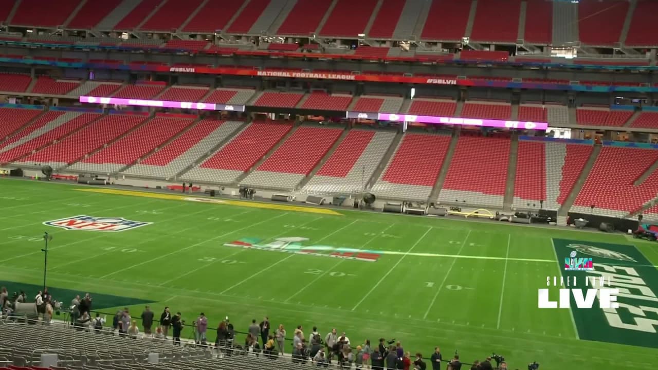 Kansas City Chiefs logo added to State Farm Stadium end zone