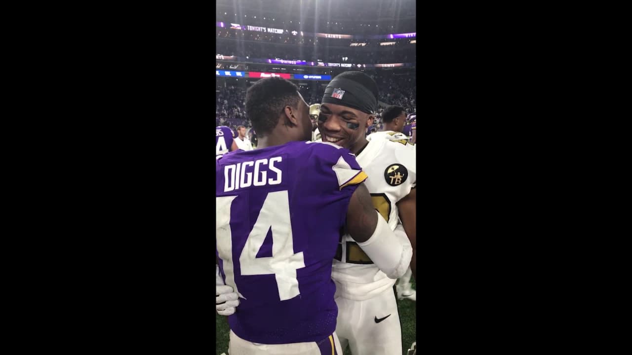 Diggs reunites with Marcus Williams months after Minneapolis Miracle