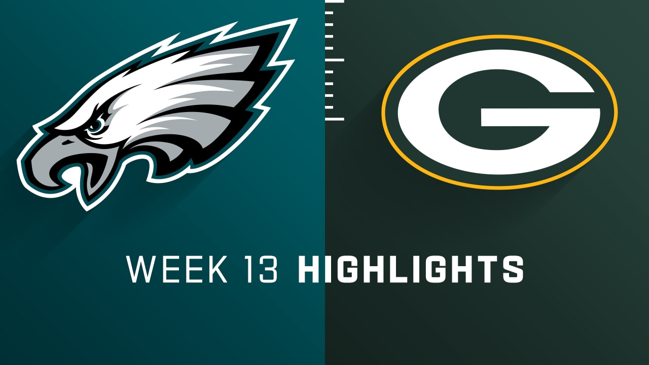 Skygge Evaluering spejl Philadelphia Eagles vs. Green Bay Packers highlights | Week 13
