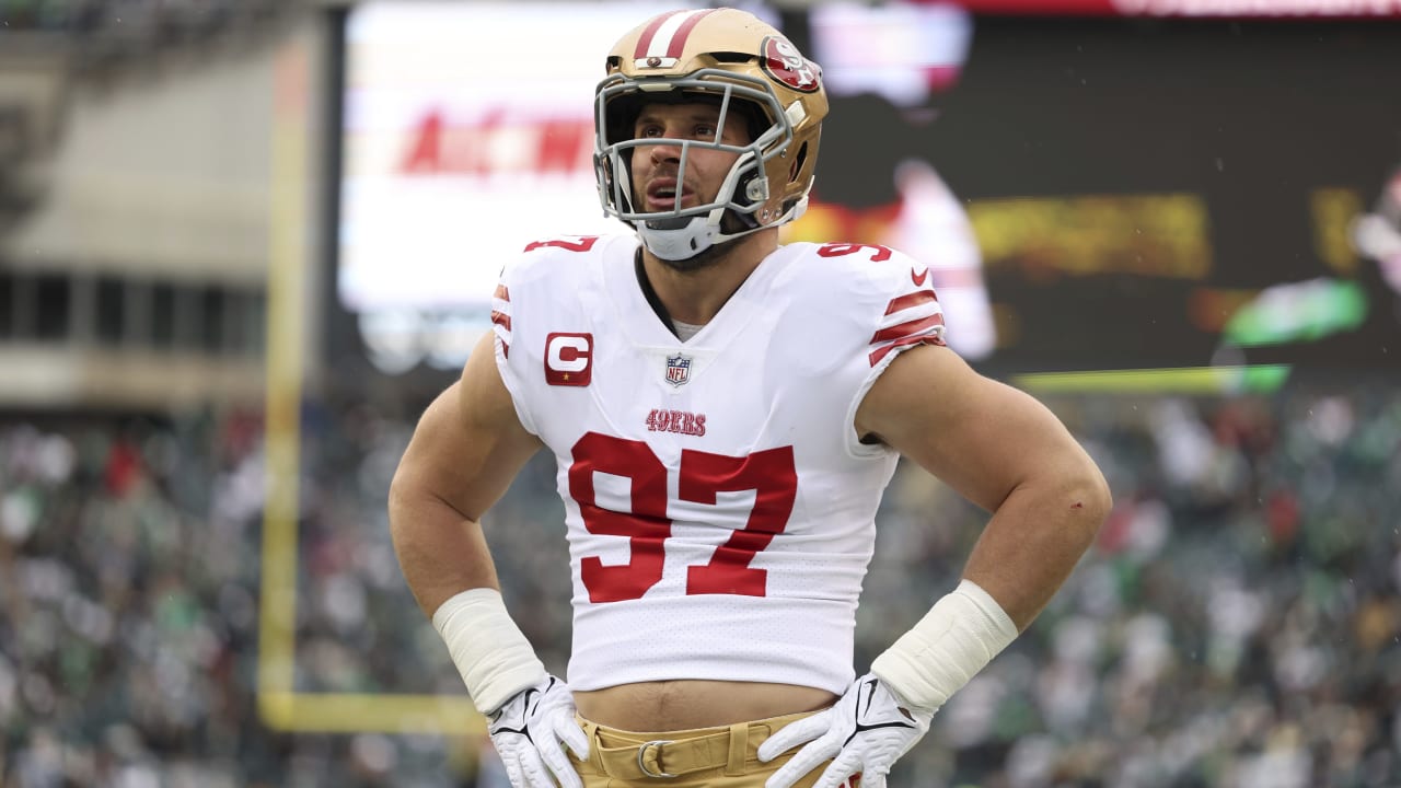 Nick Bosa not at 49ers' facility; status for Week 1 in doubt amid