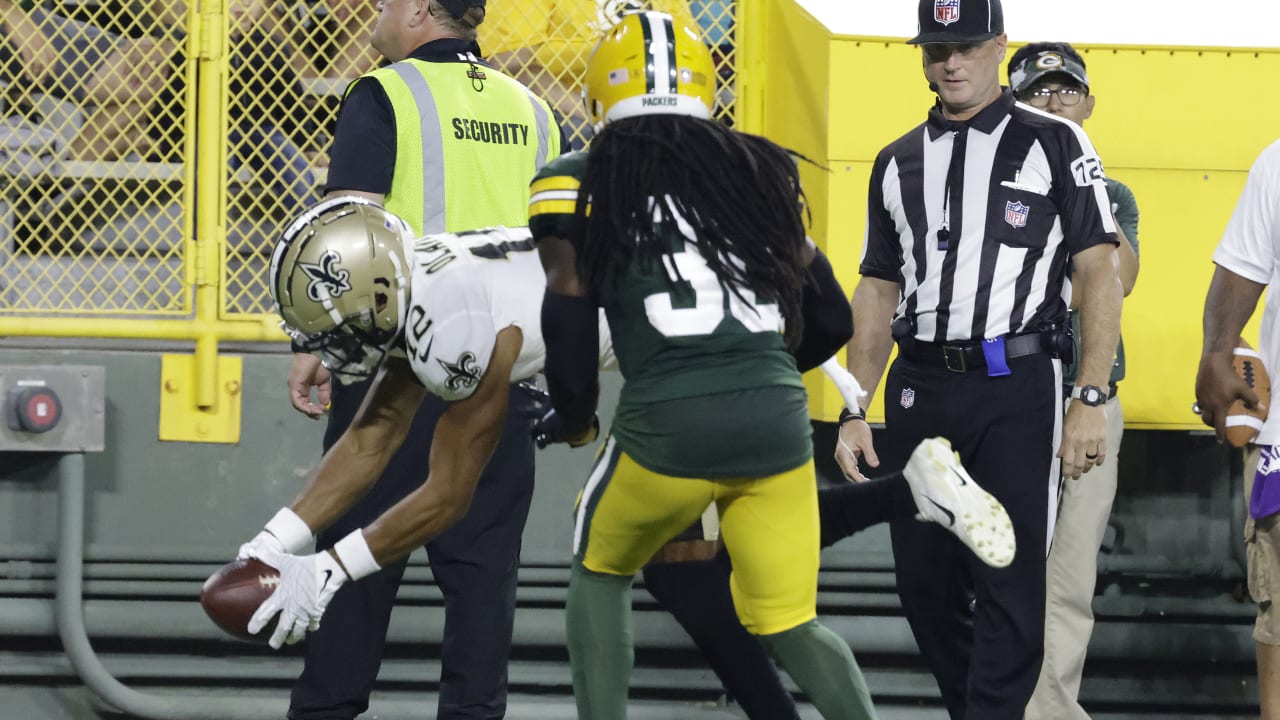 Chris Olave touchdown video: Saints WR finds end zone in Week 2 preseason  game vs. Packers - DraftKings Network