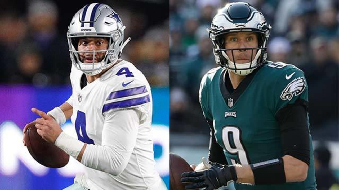 Dallas Cowboys QB Dak Prescott vs. Philadelphia Eagles QB Carson Wentz ...