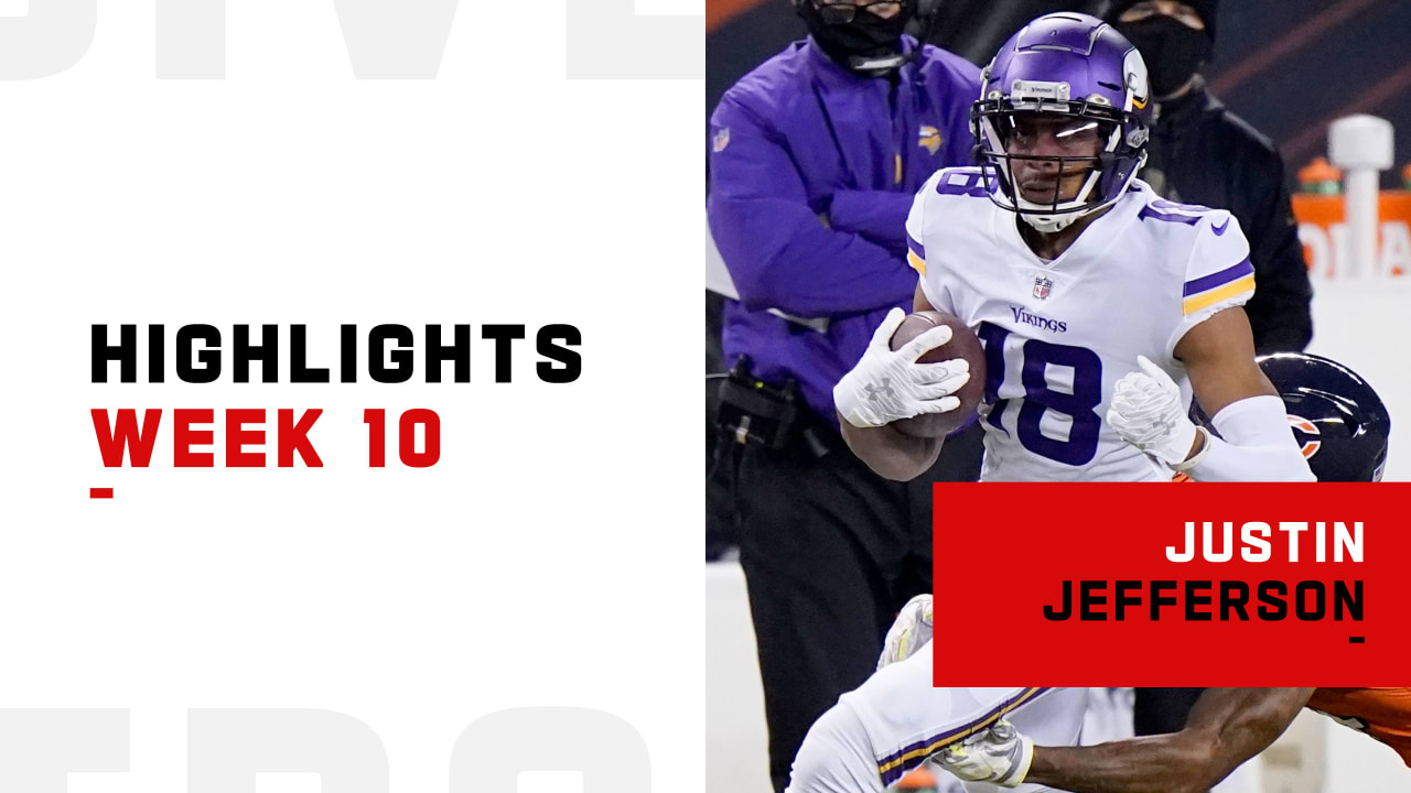 Justin Jefferson Highlights from Week 10