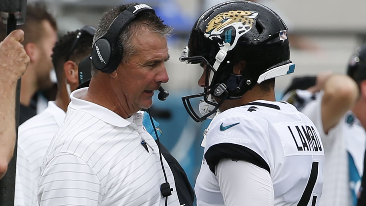 Former Jaguars kicker Josh Lambo says he was kicked by Urban Meyer during  warmups