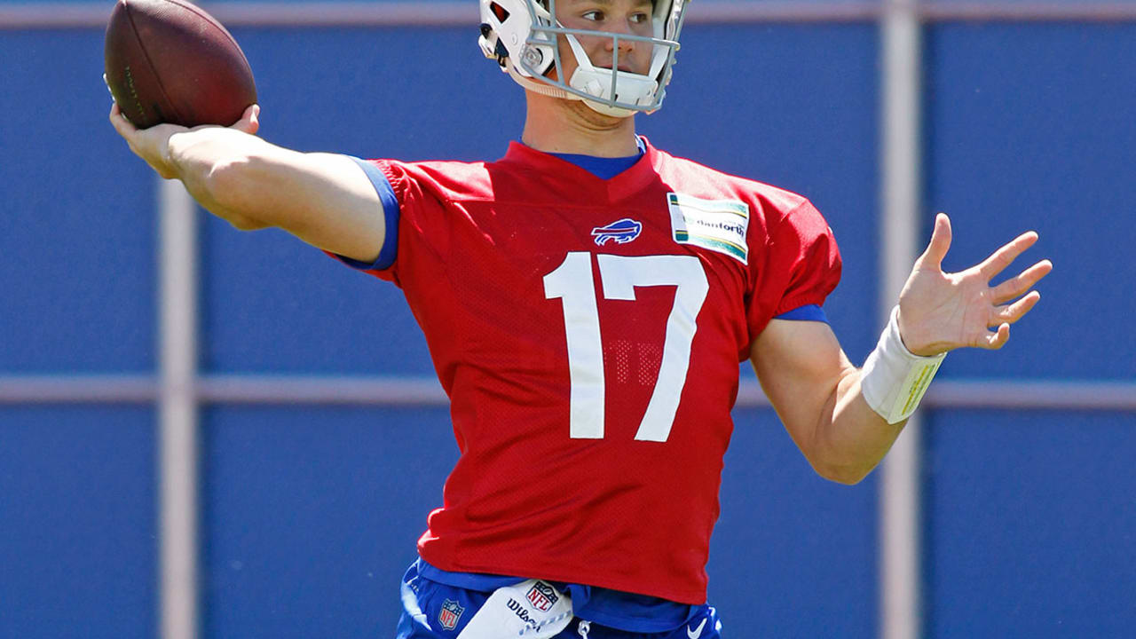 Josh Allen opens camp third on Bills' QB depth chart