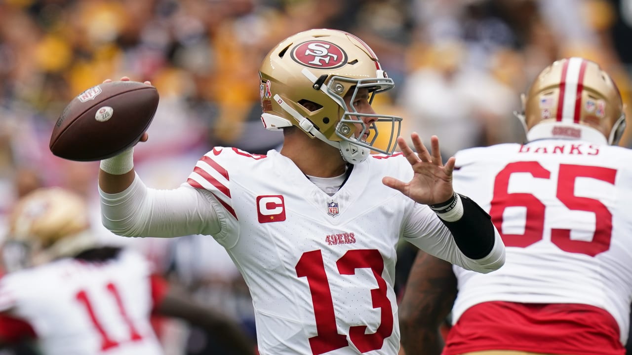 San Francisco 49ers quarterback Brock Purdy's first TD pass of '23 goes ...