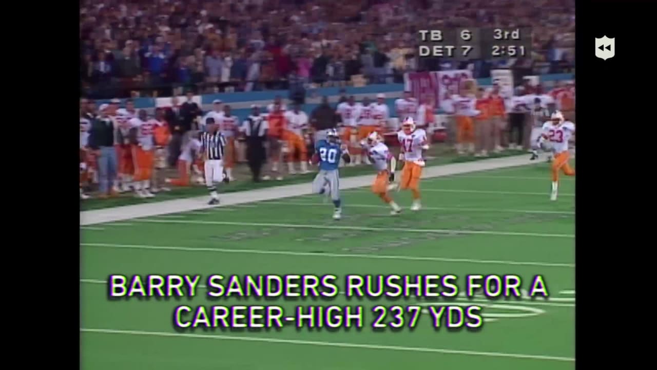 Remember When: Barry Sanders rushes for 100 yards for 1st time
