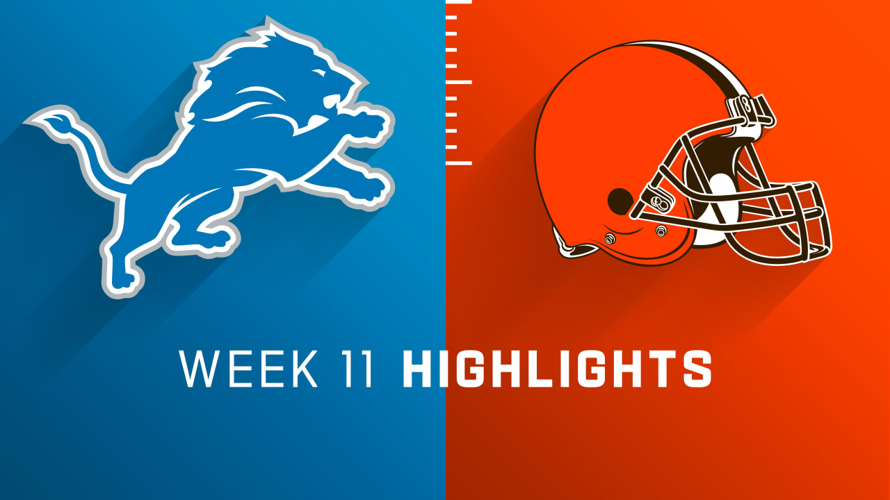 Detroit Lions vs. Cleveland Browns highlights Week 11