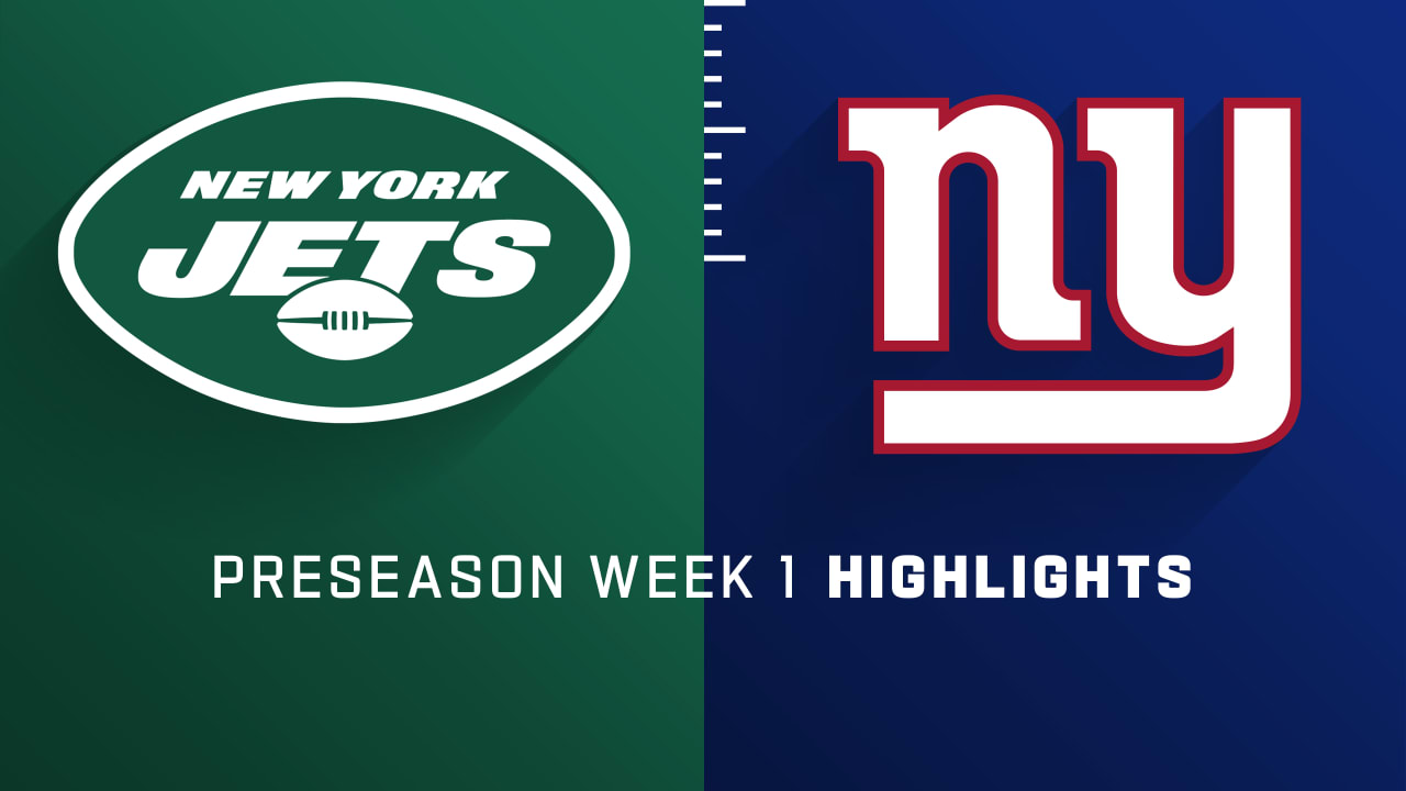 New York Jets vs. New York Giants highlights Preseason Week 1