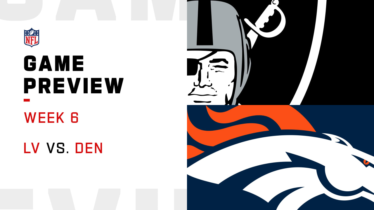 Denver Broncos vs Las Vegas Raiders live stream 2021 for Week 6