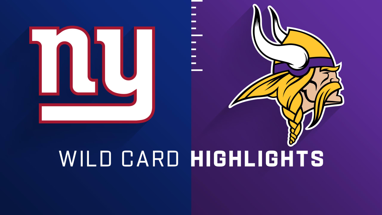 Giants set for Vikings rematch on Super Wild Card Weekend