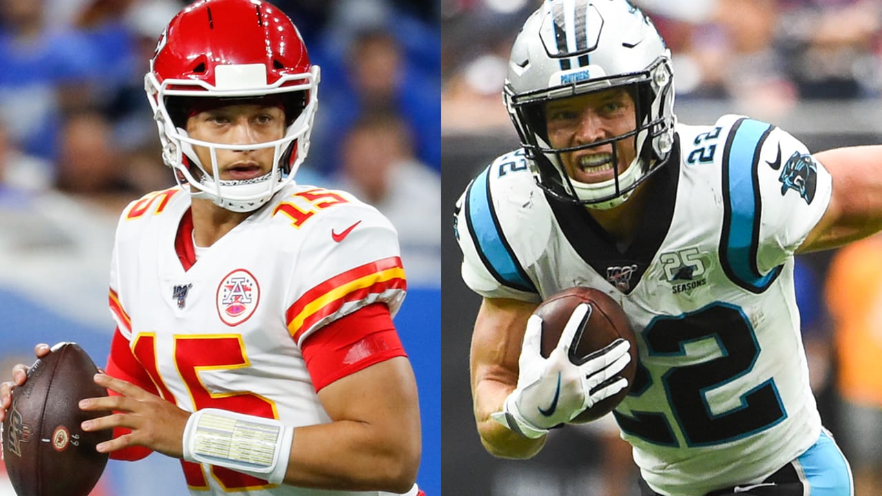 Mahomes, McCaffrey among Players of the Month