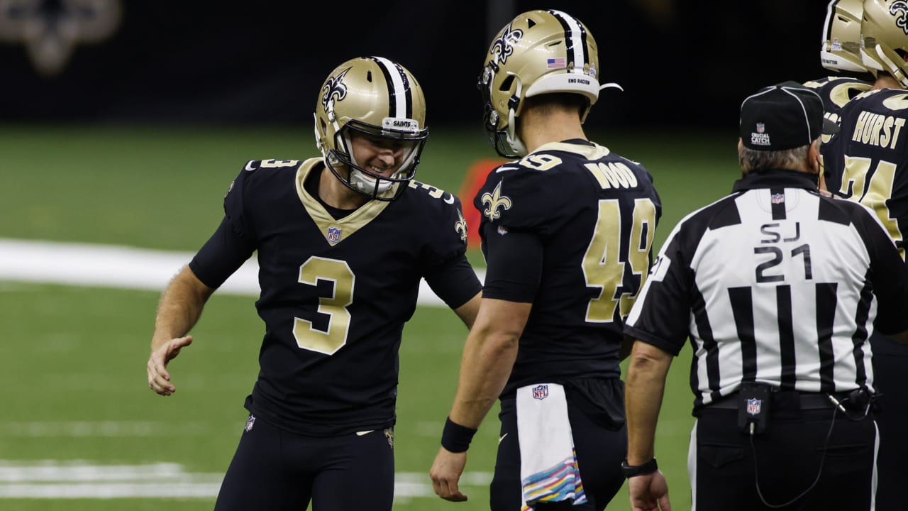 New Orleans Saints kicker Wil Lutz knocks through 36yard FG to give