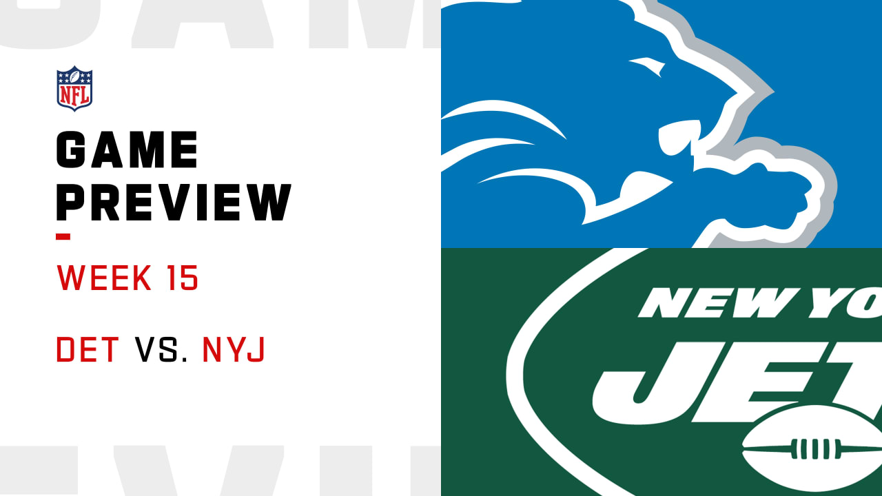 Detroit Lions Vs New York Jets Preview Week 15