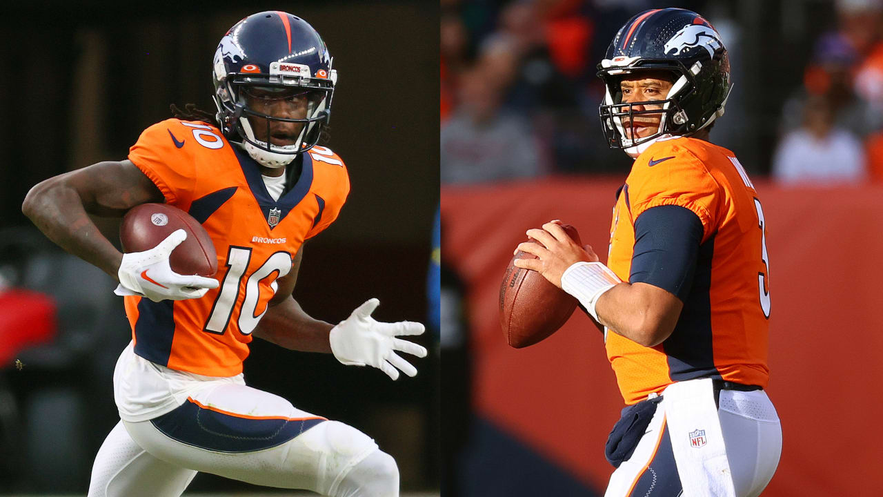 Russell Wilson Denver Broncos Player Icon Orange Name