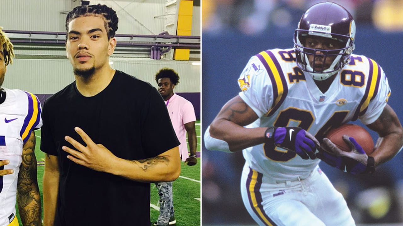 LSU's Thaddeus Moss, son of Randy Moss, is living up to his dad's name