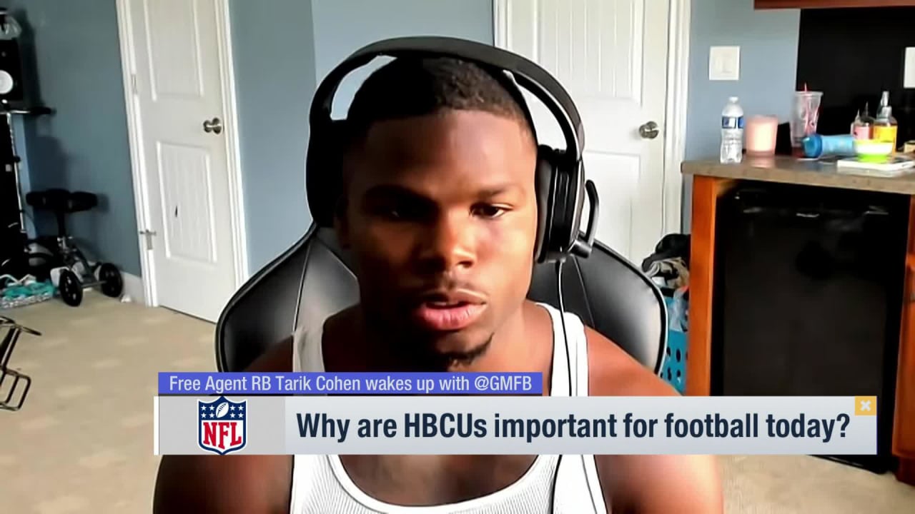 Free agent RB Tarik Cohen on his recovery from injury, why HBCUs