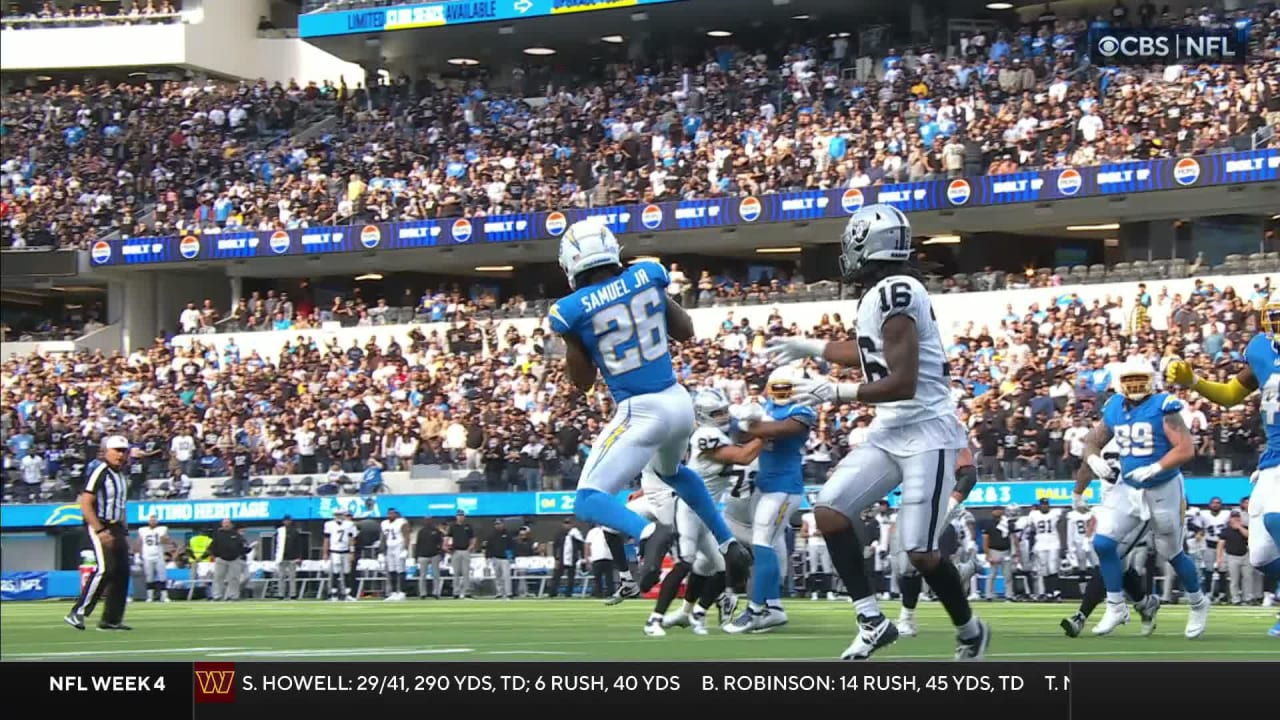 Can't-Miss Play: Asante Samuel Jr.'s red-zone INT halts Raiders